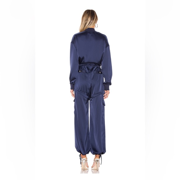 Kendall + Kylie Satin Convertible Cargo Jumpsuit - Picture 3 of 5